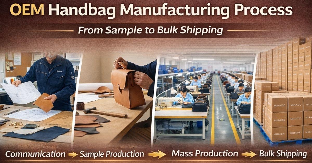 How OEM Handbag Manufacturers Deliver from Concept to Bulk Shipment