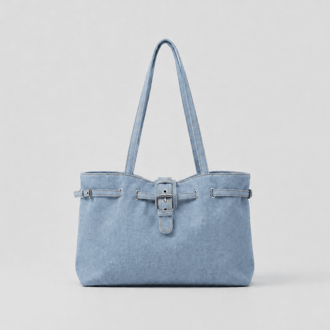 Denim Shoulder Bag for Casual Daily Carry